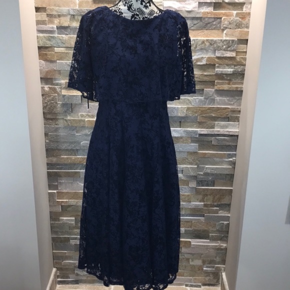 Gabby Skye Dresses & Skirts - Gabby Skye Lace Navy Dress